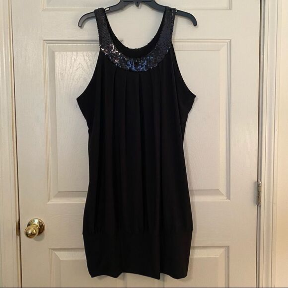 BLACK CANDY RAIN 3x AFTER 5 DRESS - Picture 1 of 7